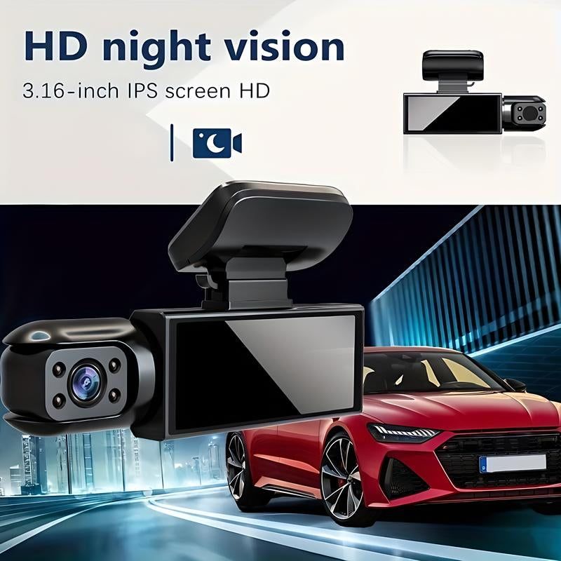 LASATE Multi-Channel Dash Cam 1080P Car Camera, Front Dash Camera for Cars, Mini Twistex Dashcams for Cars with Night Vision, Recording with 64/128/256GB