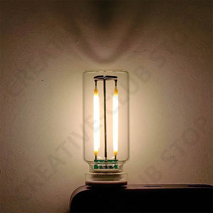 Car USB Night Light Touch Dimmable LED Filament Lamp Portable Lighting Plug and Play Decorative Atmosphere Light for Car Bedroom