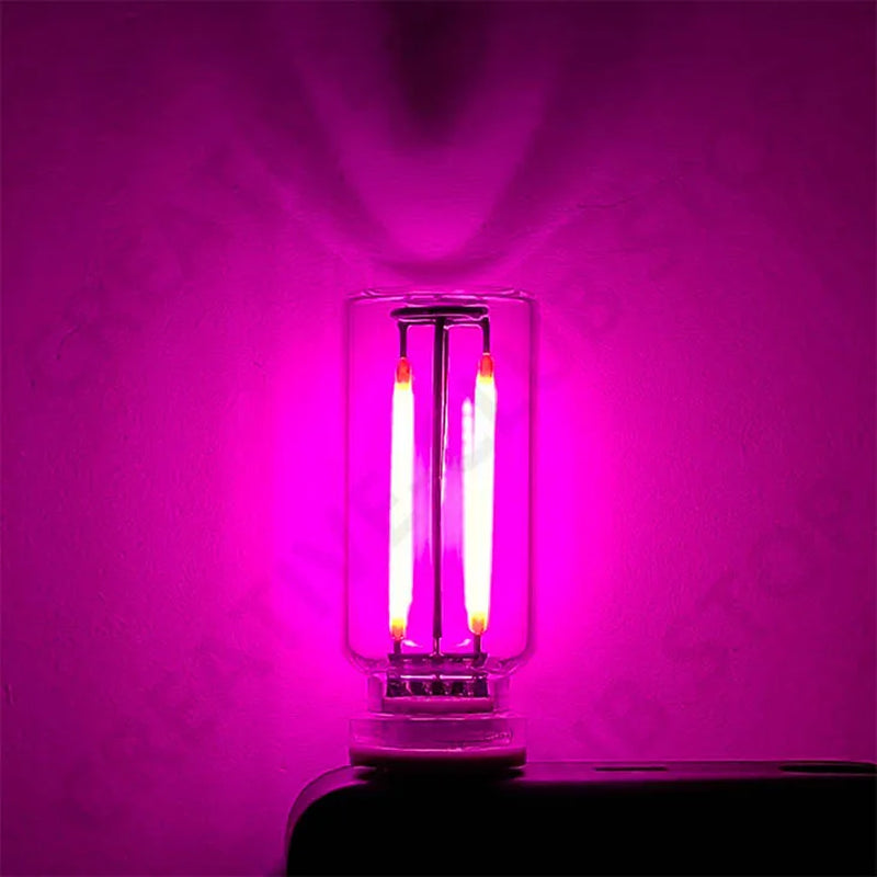Car USB Night Light Touch Dimmable LED Filament Lamp Portable Lighting Plug and Play Decorative Atmosphere Light for Car Bedroom