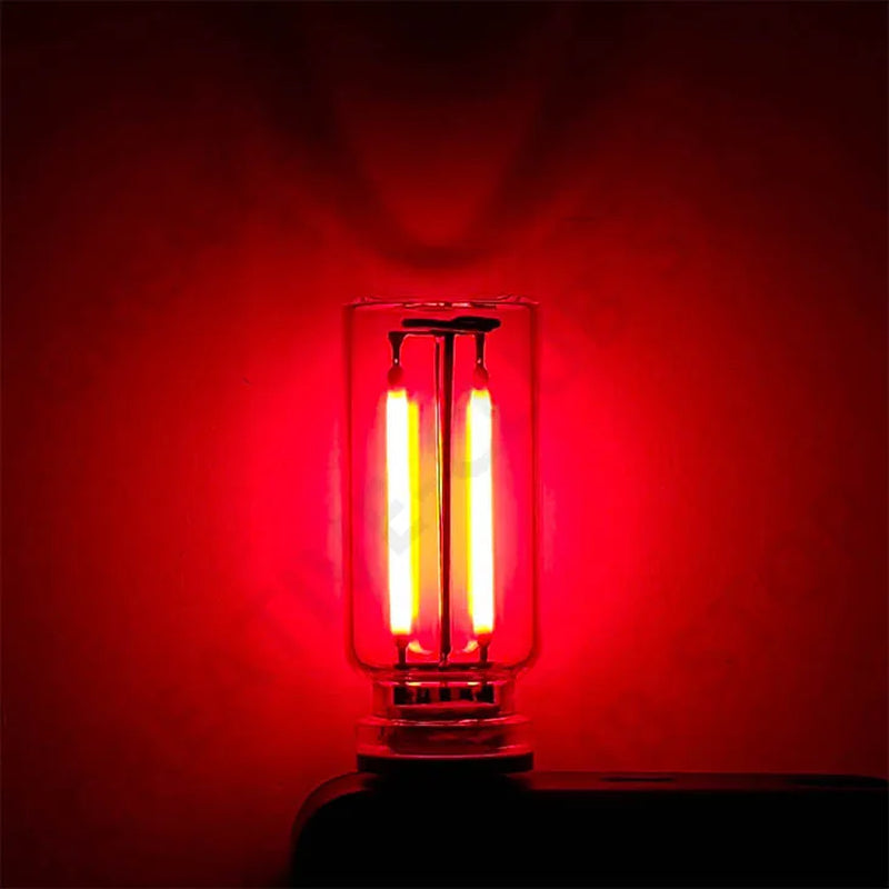 Car USB Night Light Touch Dimmable LED Filament Lamp Portable Lighting Plug and Play Decorative Atmosphere Light for Car Bedroom